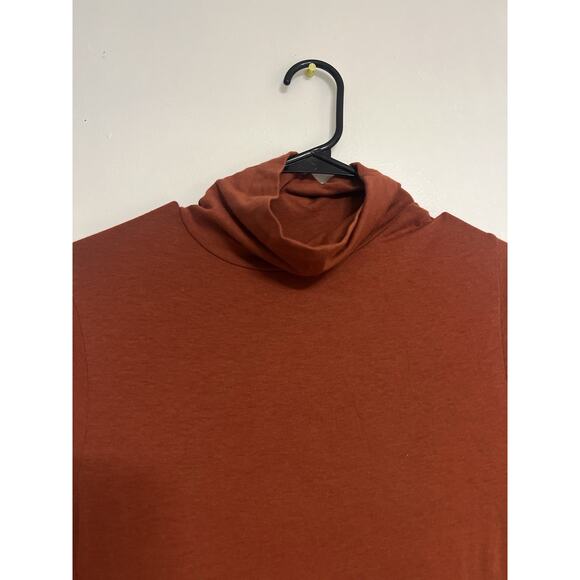 Soft Surroundings Jackie Jersey Knit Turtleneck Maxi Dress Womens XS Orange - Picture 4 of 7